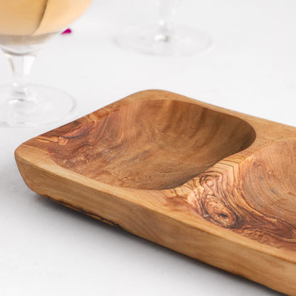Two - section Tray - Tunsouk | Premium Olive Oil 🫒 & Olivewood