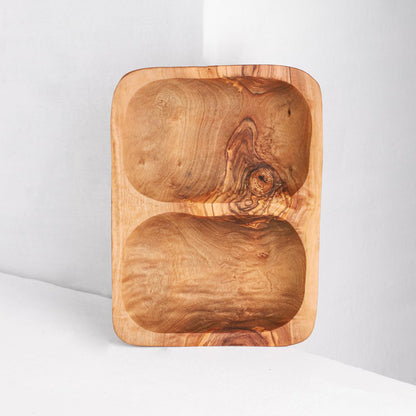 Two - section Tray - Tunsouk | Premium Olive Oil 🫒 & Olivewood