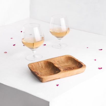 Two - section Tray - Tunsouk | Premium Olive Oil 🫒 & Olivewood