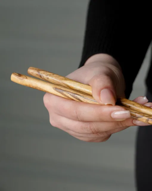 Olive Wood Handmade Chopstick - Image 4